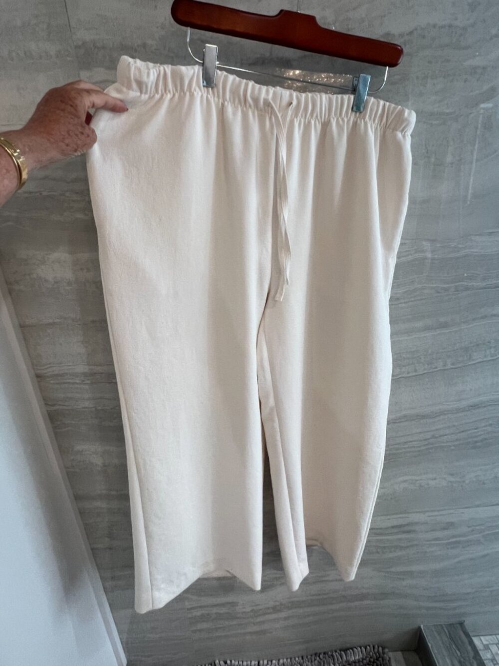 Aritzia Wilfred Lodge Pant XL Short Light Birch Crepette - Picture 6 of 11